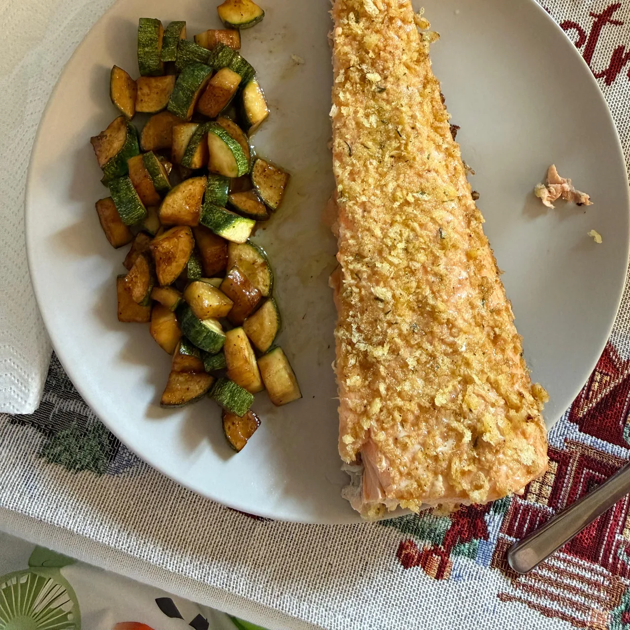 Salmone in crosta teriyaki