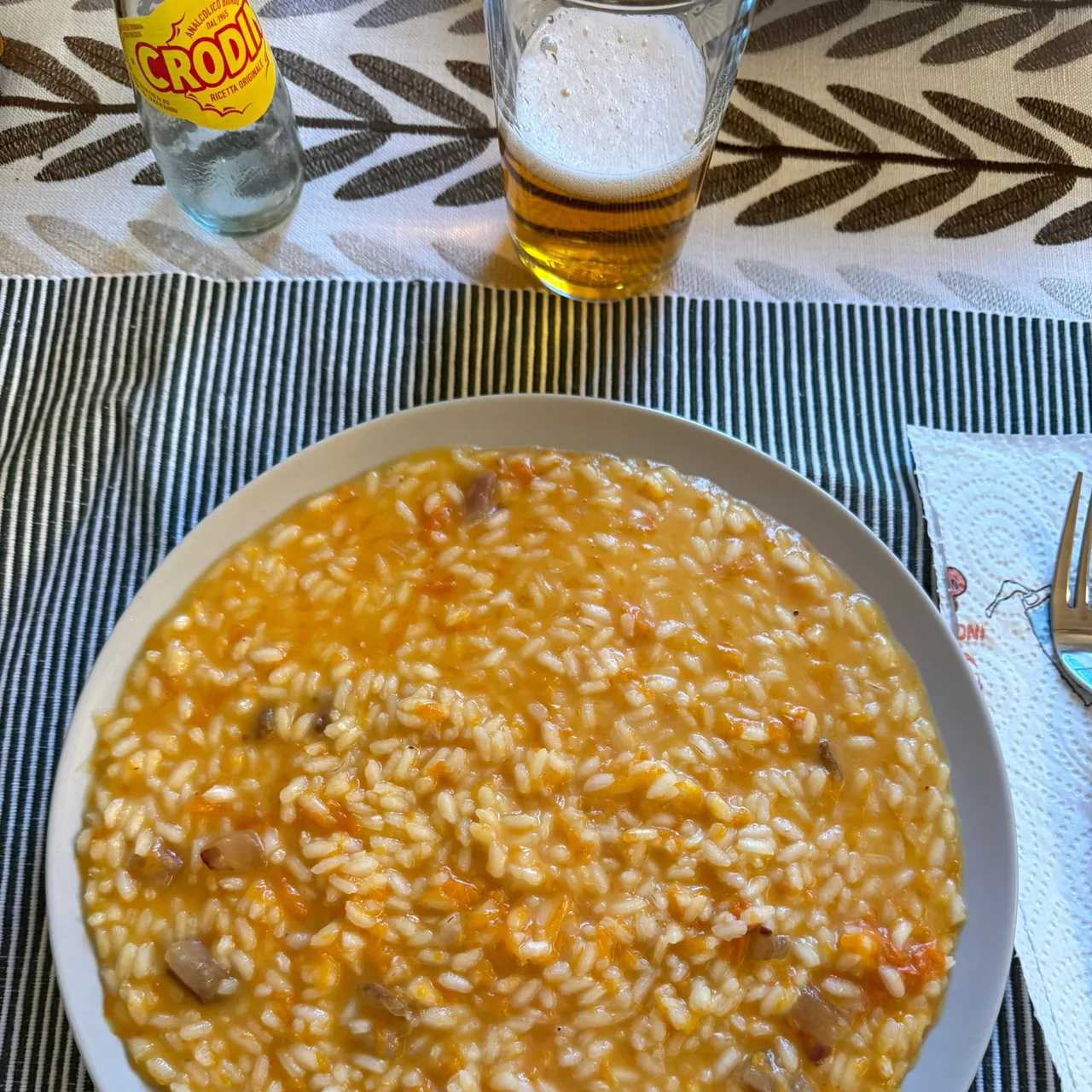 Risotto guanciale e zucca