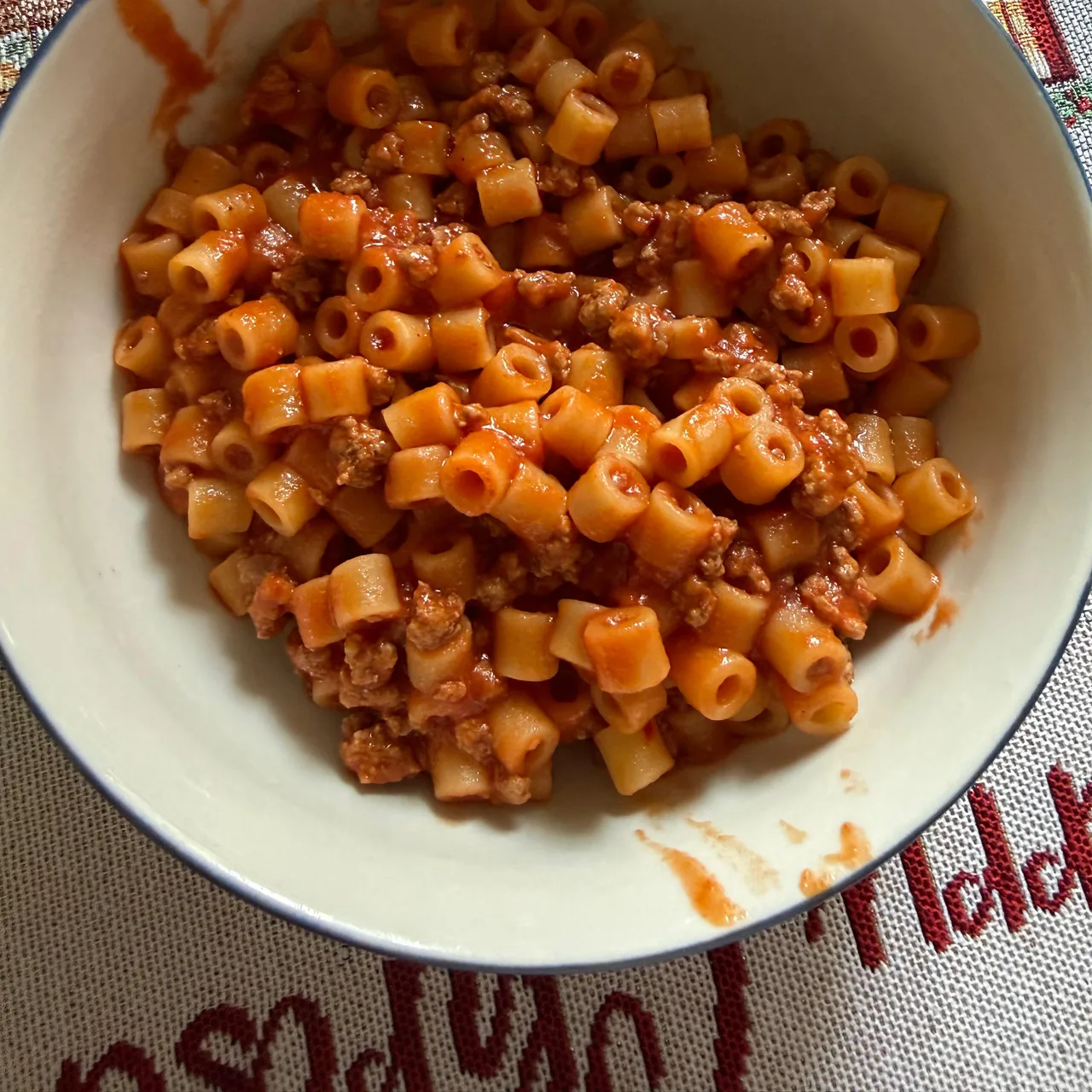 Ditali al sugo