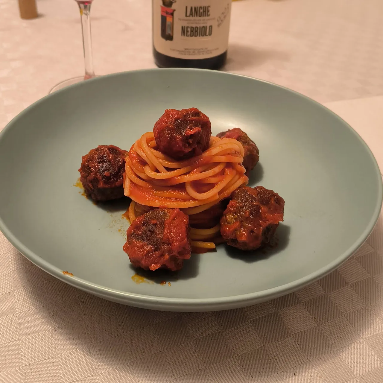 Linguine al sugo e polpette