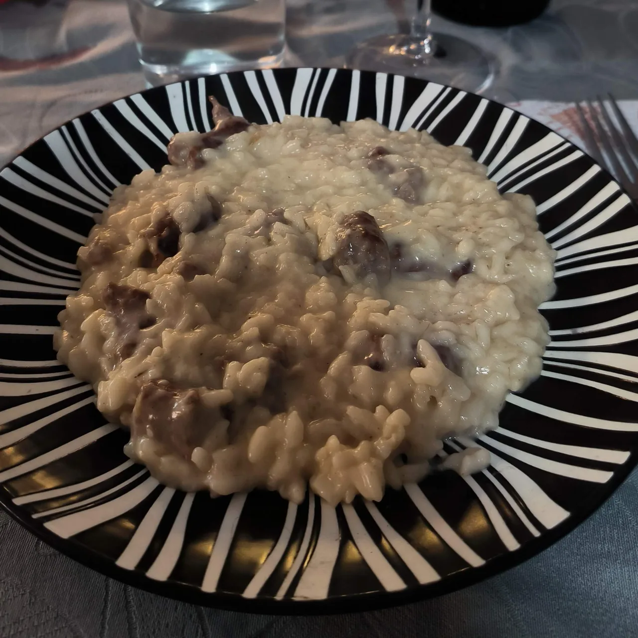 Risotto zola e salsiccia
